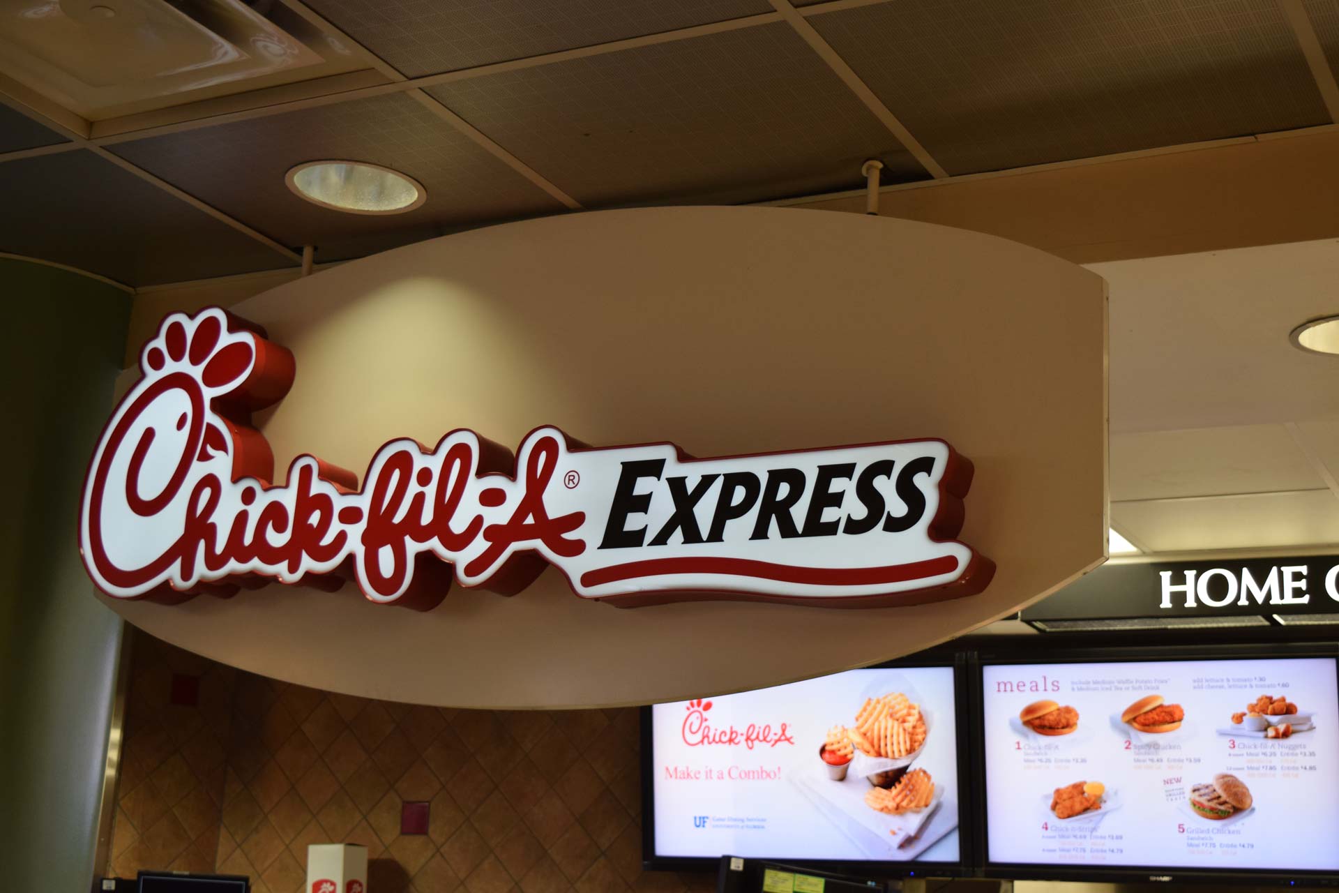 Student unsure what part of Hub Chick-Fil-A is the 